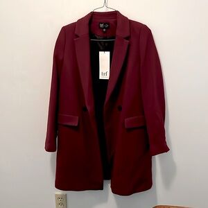NWT Zara Light Burgundy Coat